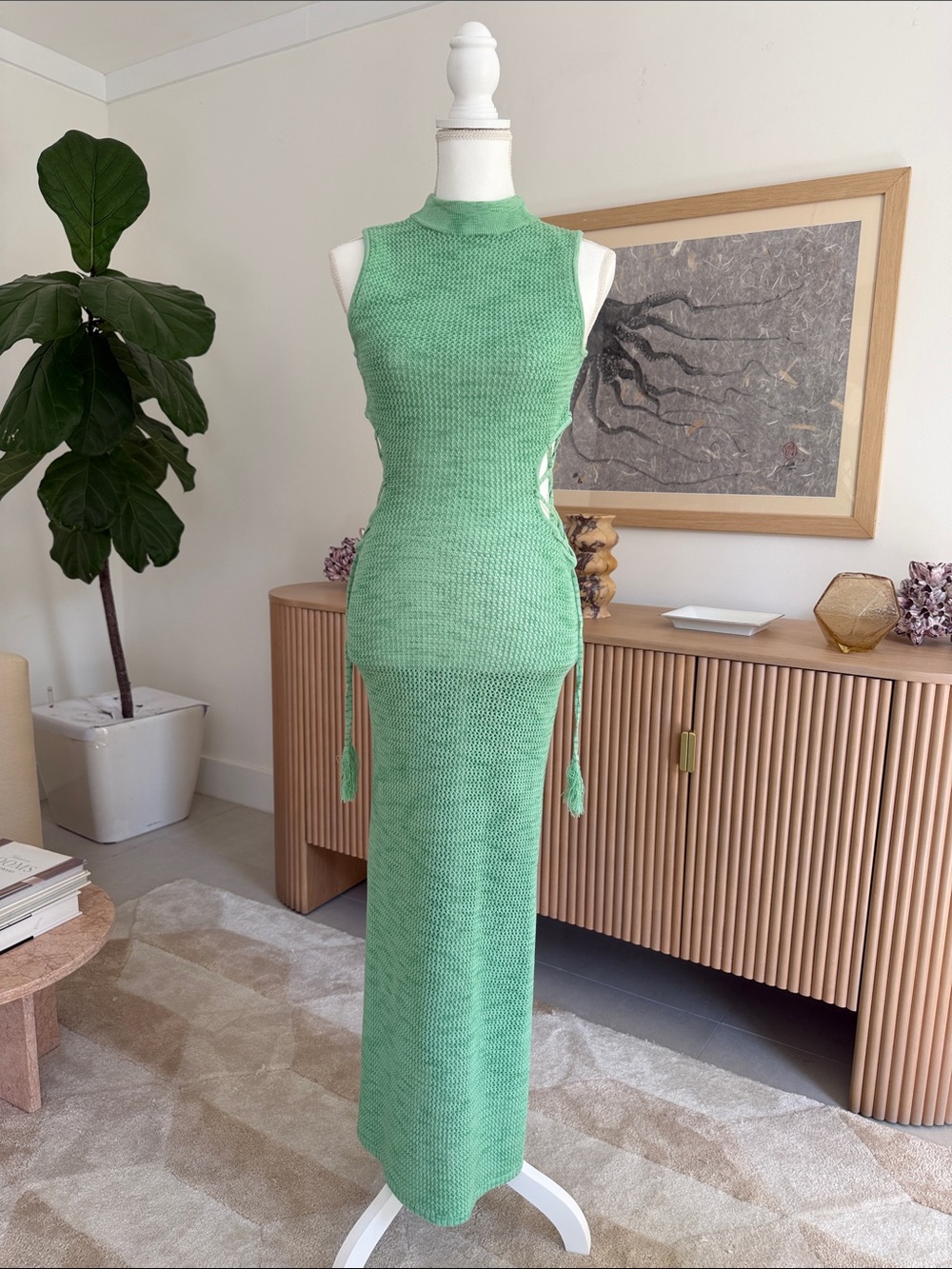 DEVON WINDSOR Sleeveless Knit Maxi Dress in Mint